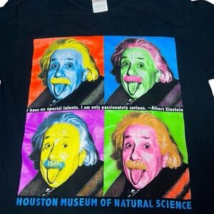 Vintage Colorful Einstein Graphic T-Shirt